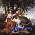 The Muses Clio, Euterpe and Thalia by Eustache Le Sueur
